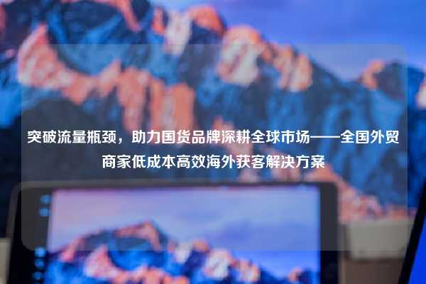 突破流量瓶颈，助力国货品牌深耕全球市场——全国外贸商家低成本高效海外获客解决方案