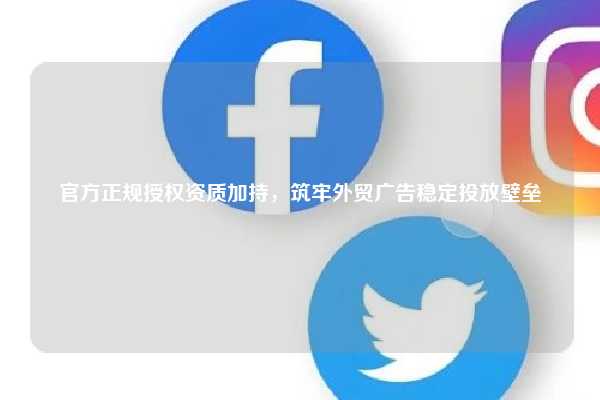 官方正规授权资质加持，筑牢外贸广告稳定投放壁垒  第1张