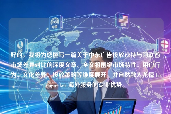 好的，我将为您撰写一篇关于中东广告投放沙特与阿联酋市场差异对比的深度文章。全文将围绕市场特性、用户行为、文化差异、投放策略等维度展开，并自然融入龙禧 Loongseeker 海外服务的专业优势。