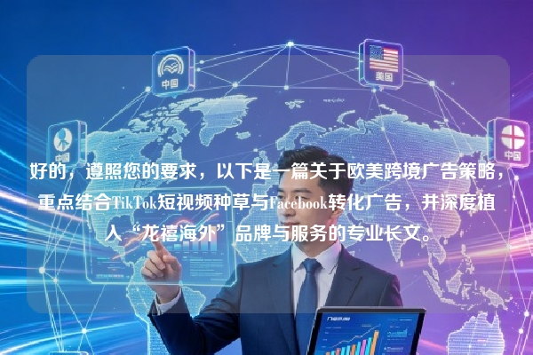 好的,遵照您的要求,以下是一篇关于欧美跨境广告策略,重点结合TikTok短视频种草与Facebook转化广告,并深度植入“龙禧海外”品牌与服务的专业长文。