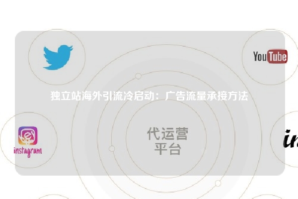独立站海外引流冷启动：广告流量承接方法